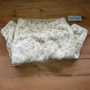 Girls Leopard Print Sherpa Pants